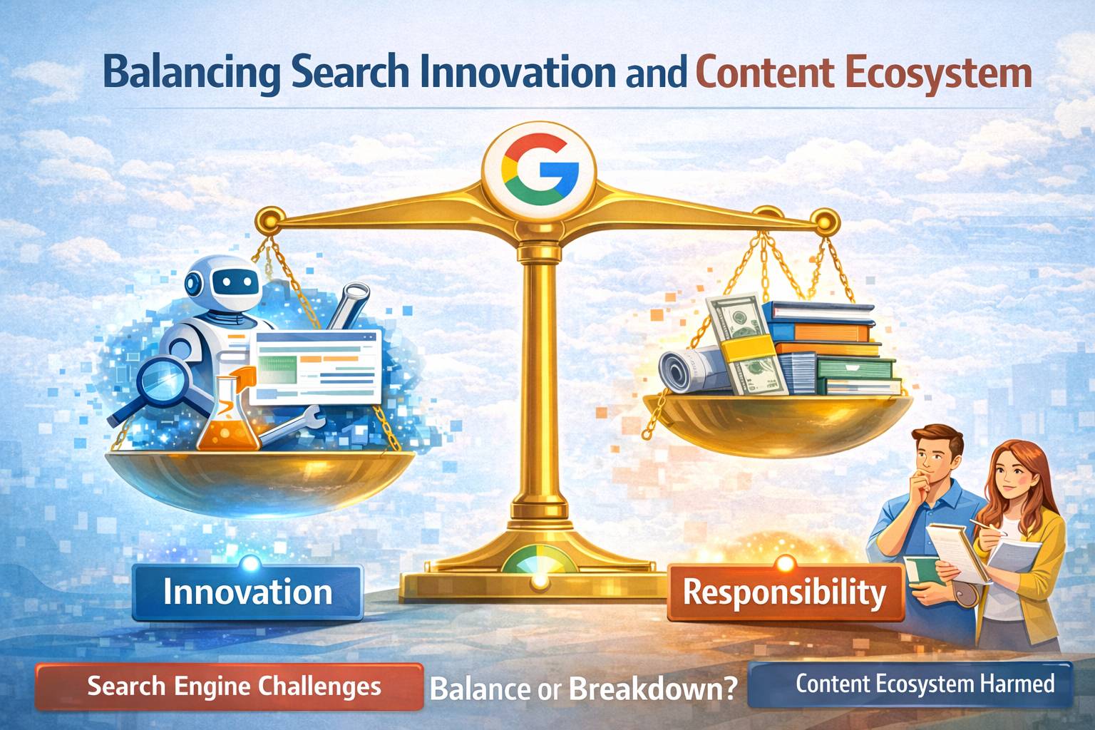 AI-driven search innovation versus responsibility to content creators