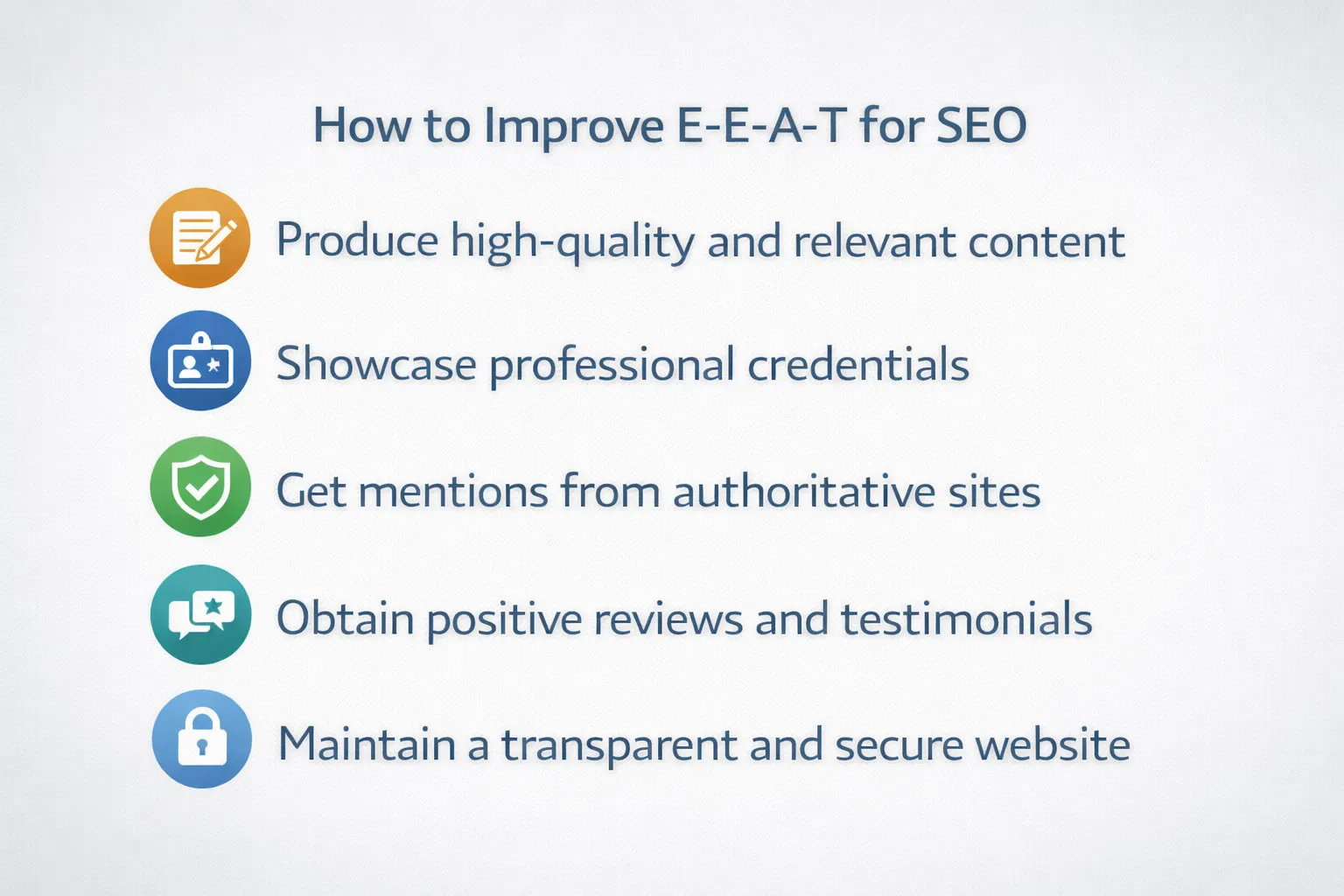 Improve E-E-A-T For SEO