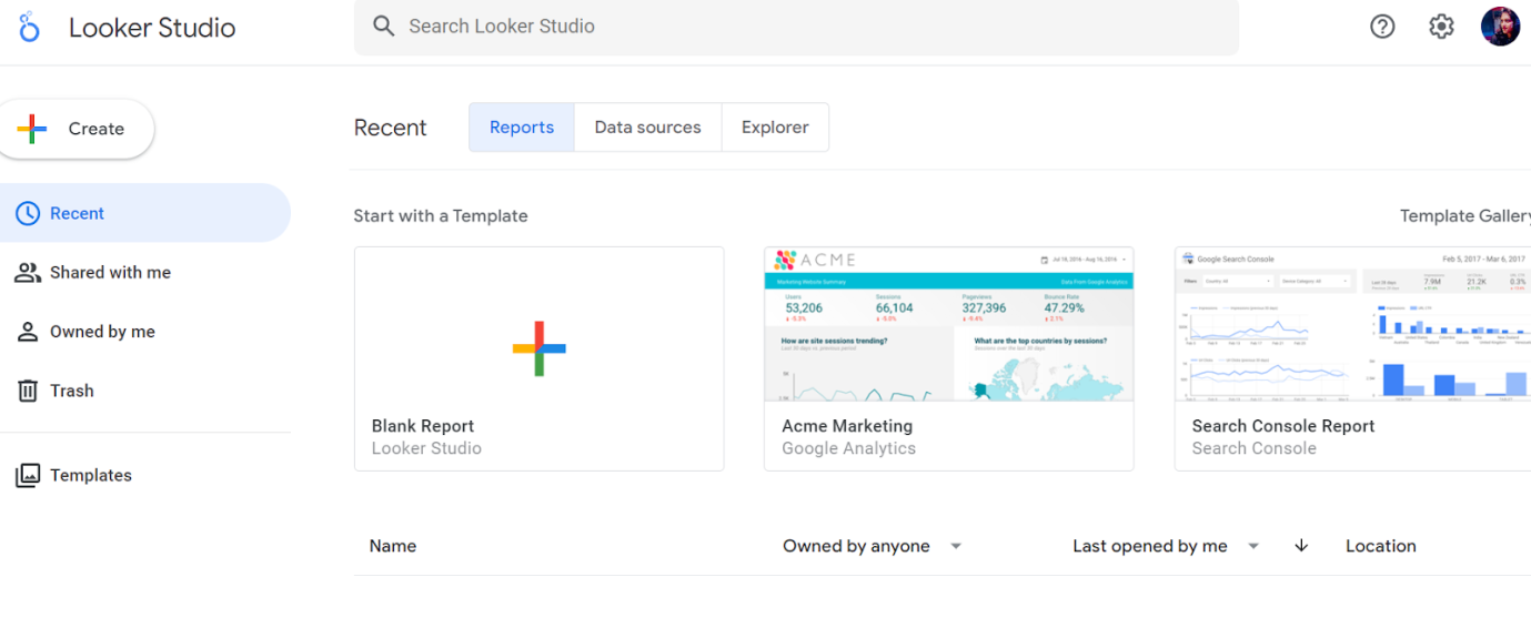 Data Studio for Reporting