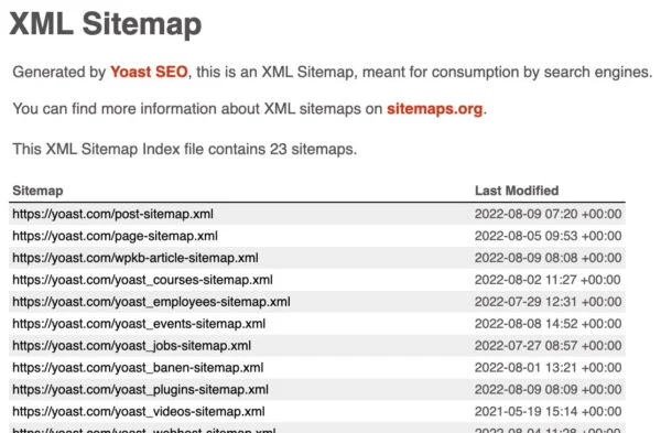 XML Sitemap