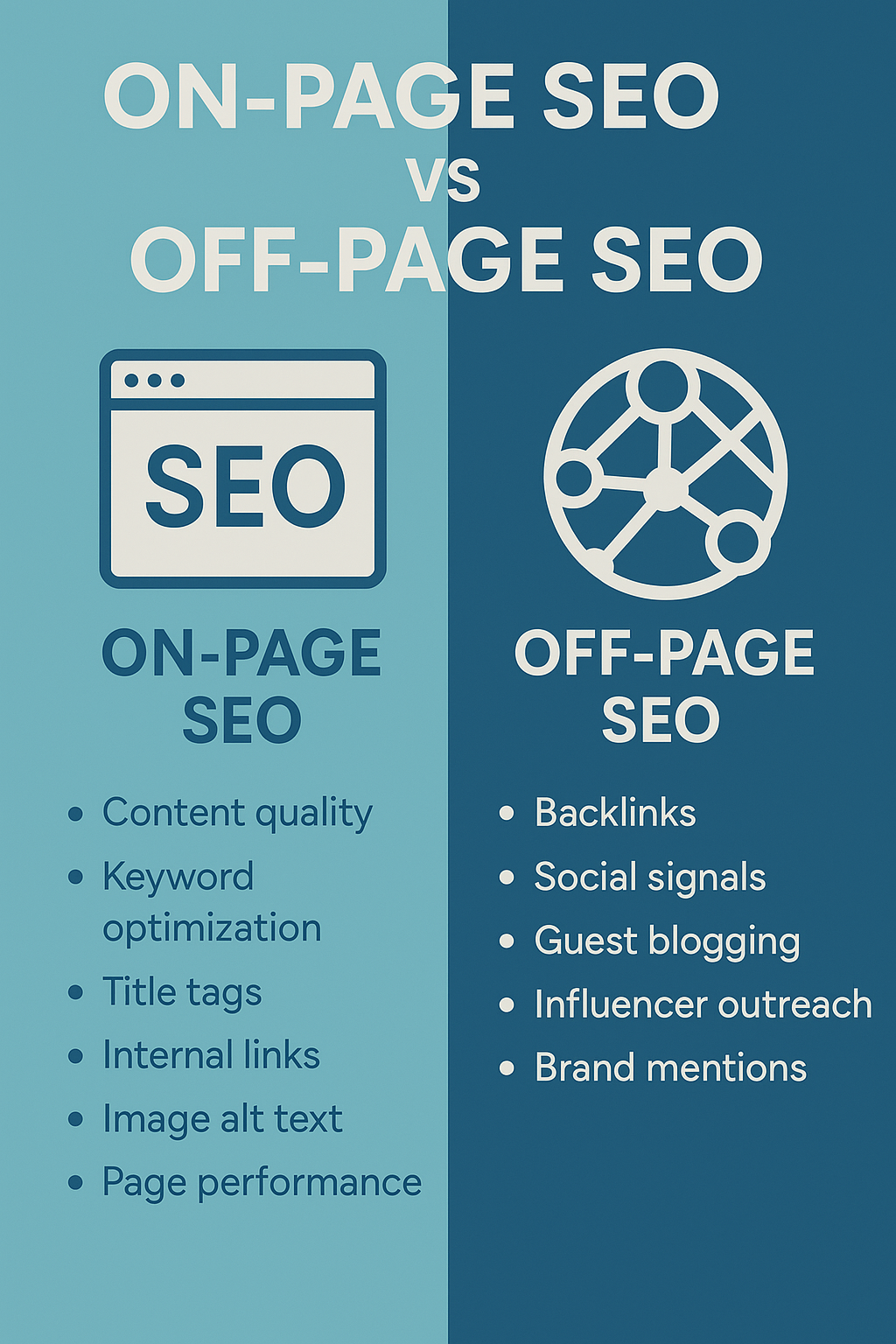 On-Page SEO vs Off-Page SEO